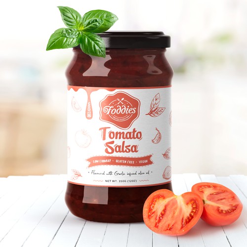 Our sauce labels need a redesign! Design by Konstantine Oblakov