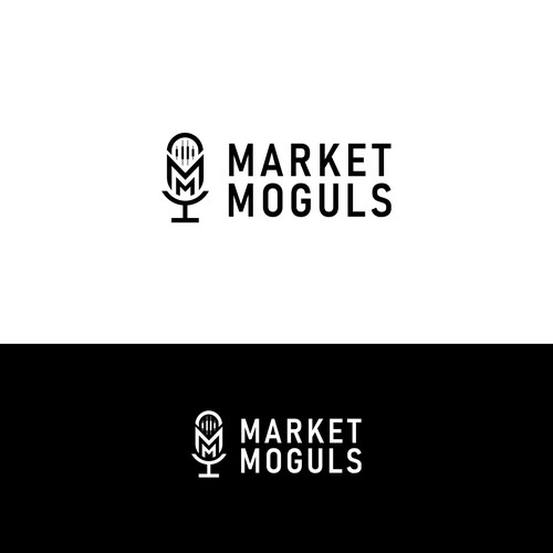 Minimalistic day trading podcast logo Design by Alvianks