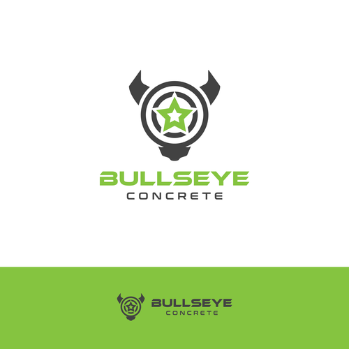 BULLSEYE-Concrete Company Logo Design by -Coco Designs-