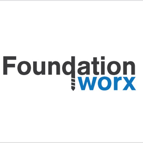 New logo for startup foundation repair comp foundation worx