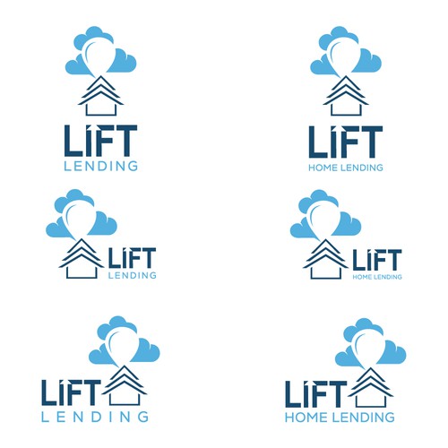 Lift Home Lending Logo Design by ArtByShahnaz™