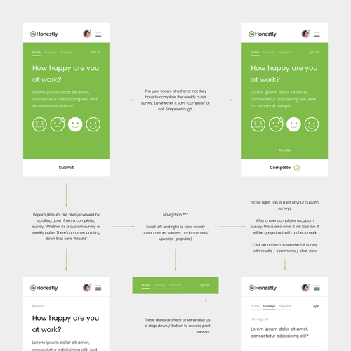 Great UI & UX Design for an Employee Engagement App - looking for long ...
