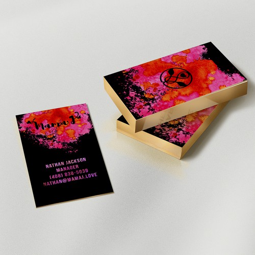 Business cards for sensational artist - Mama J Diseño de AnneMarieG