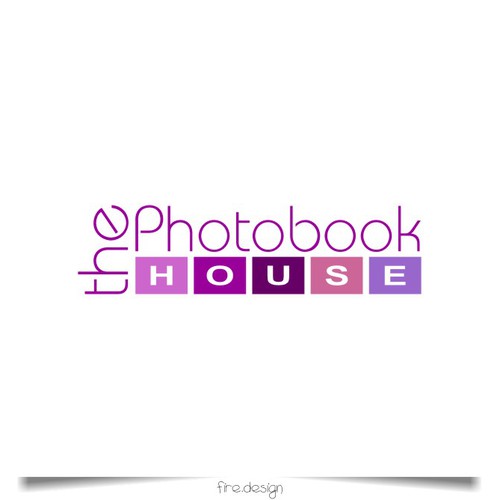 logo for The Photobook House Diseño de fire.design