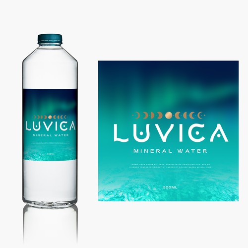 Label design for [beauty mineral water] for women Design by susubayramm (insta)