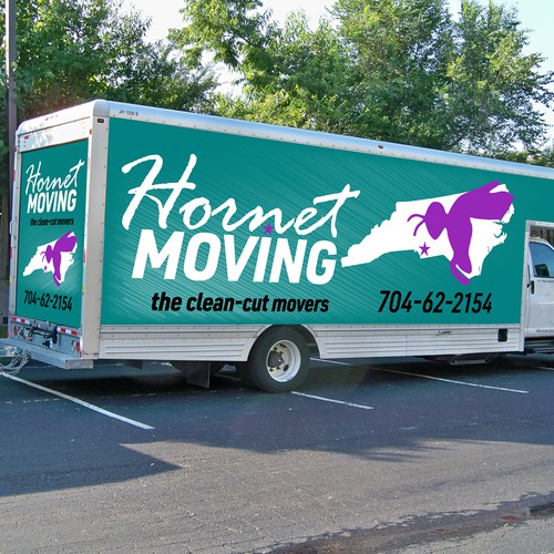 Hornet Moving truck Wrap Design by digital.ian