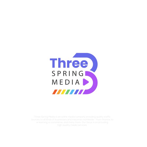 Three Spring Media logo rebrand Design by JosH.Creative™