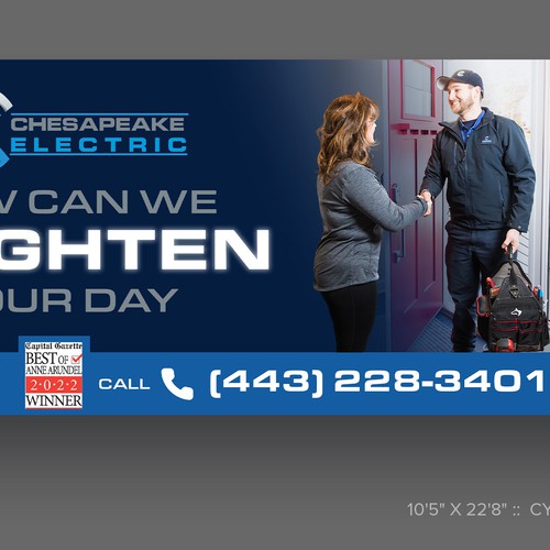 Chesapeake Electric Billboard Design by P I X 3 L