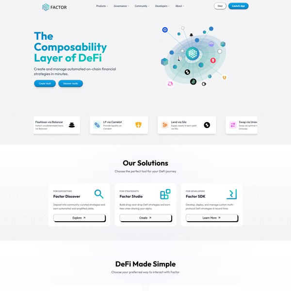 Design by Artlan™ titled "Factor Finance"