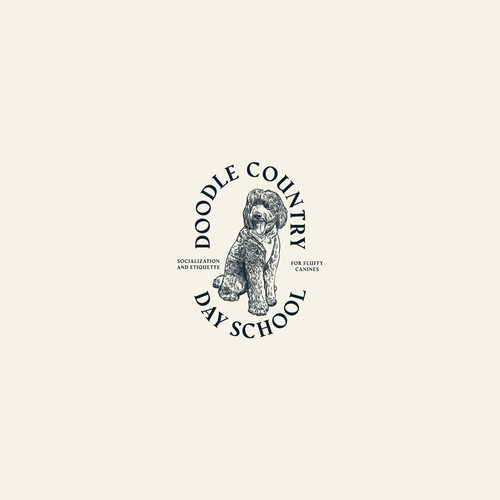 Cutest, fluffiest, preppiest dog logo Design by cus.