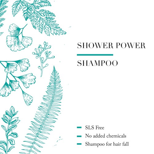 Natural Chemical Free Shampoo Bottle Label Design Product label contest