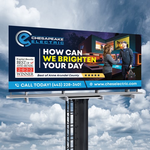 Chesapeake Electric Billboard Design by SoftSkills