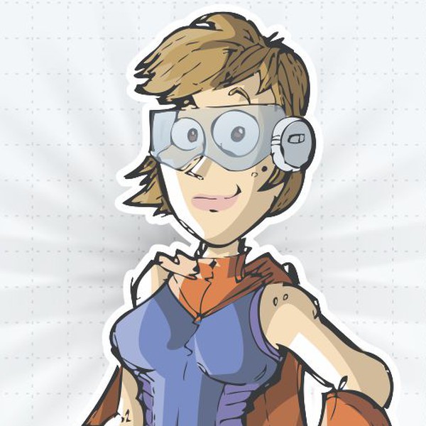 Design by Nei Costa titled "super heroine"