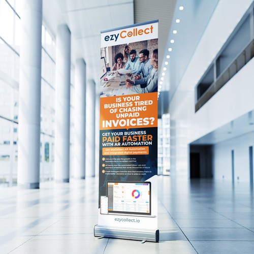 B2B Saas Pull Up Banner for Trade Show Design by icon89GraPhicDeSign