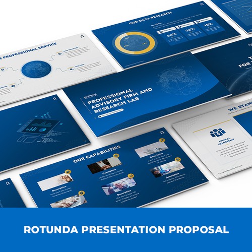 Design a sharp and modern Powerpoint Template for a DATA firm! Design by SlideFactory