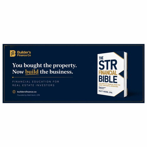 "Facebook Cover Photo for Financial Education Brand — Real Estate Investors" winning Logo & business card