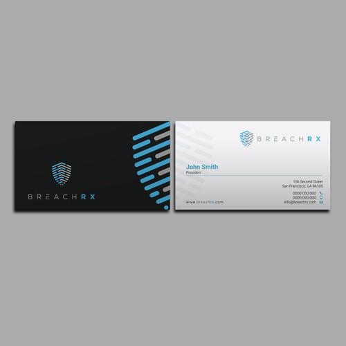 Professional B2B Card for Cyber Security Software Company Design by kaylee CK