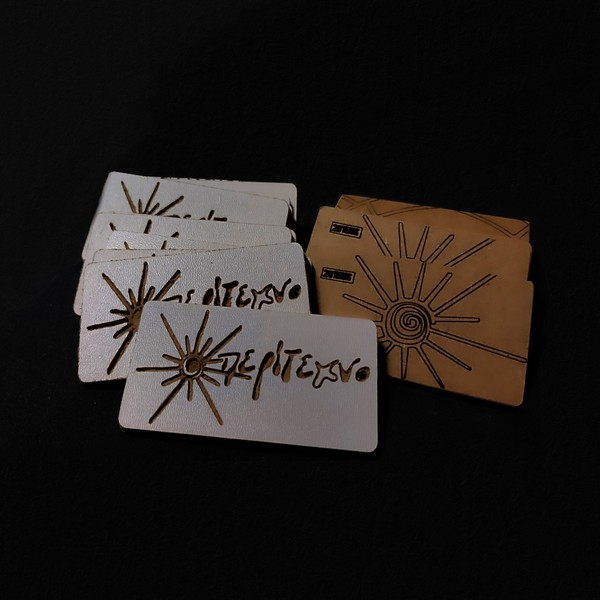 CNC and laser logo cards 