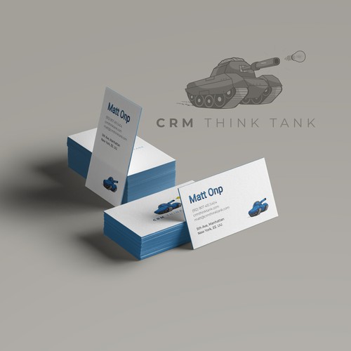 Design a fun CRM Think Tank logo Design by Ale Ale Alejandro™