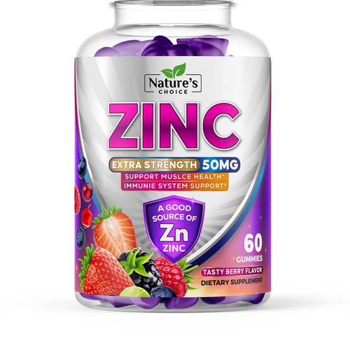 Design Tasty Zinc Gummies design needed for Nature's Choice di ✝DeSiGnEr✝JOHN