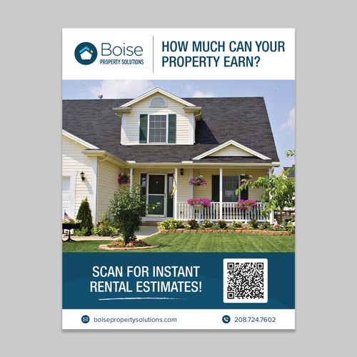 Create an Eye-Catching 1/4 Page Ad for a Leading Property Management Company! Design by Maximillian