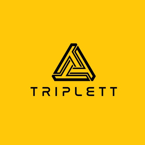 Triplett logo that is working it's way from the basement to the top floor suite! Design by Creaby