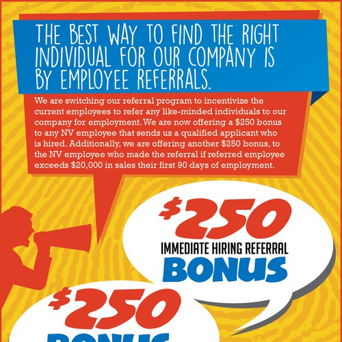 Employee Referral Program Flyer Postcard Flyer Or Print Contest   Attachment 53456185