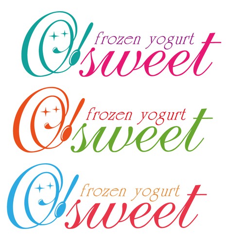 logo for O'SWEET    FROZEN  YOGURT Design by AndSh