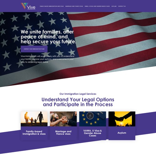 Immigration Work Permit Site Focused Redesign Design by iva