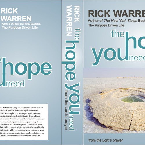 suntoshさんのDesign Rick Warren's New Book Coverデザイン