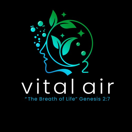 Design a profound, fun logo symbolizing OXYGEN bringing life/healing to the body; it is RUNNING at optimal performance. Design by Tanny Dew ❤︎