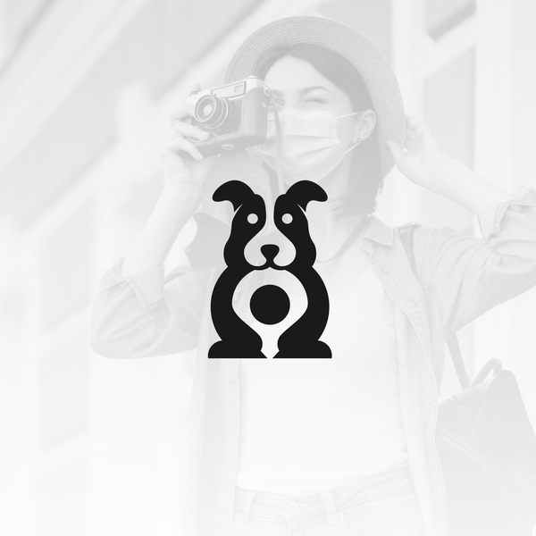 Design by Hapindz titled "dog + pin"