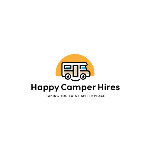 We need a happy feel logo design for our camper hire business (dont Design by AREA51d