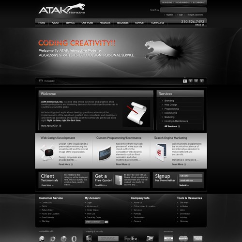 Interactive Services Agency Web Redesign - Award Winner Wanted Design by Kris Kanchibhatta