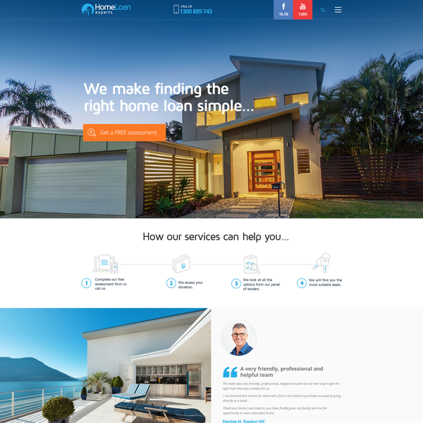Design realizzato da 3Styler intitolato "Design a new wordpress site for a leading mortgage broking company"