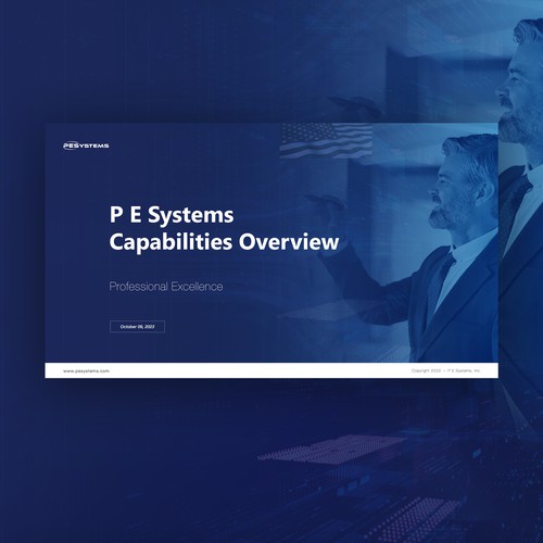 コンペ「Modern PowerPoint Design for a Corporate Capabilities Deck to Showcase Expertise to Industry and DoD」のデザイン by MALOTAさん 