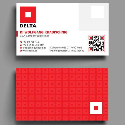 DELTA Business Card Relaunch Design by prosenjit_P