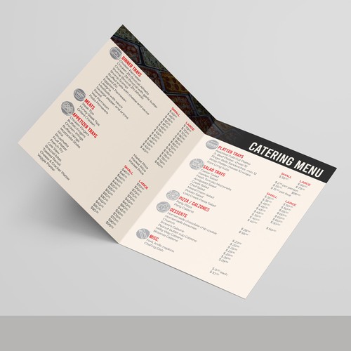 Love Food??? Create a modern, stylish Catering Menu for Anthony's Design by FlipVinoya