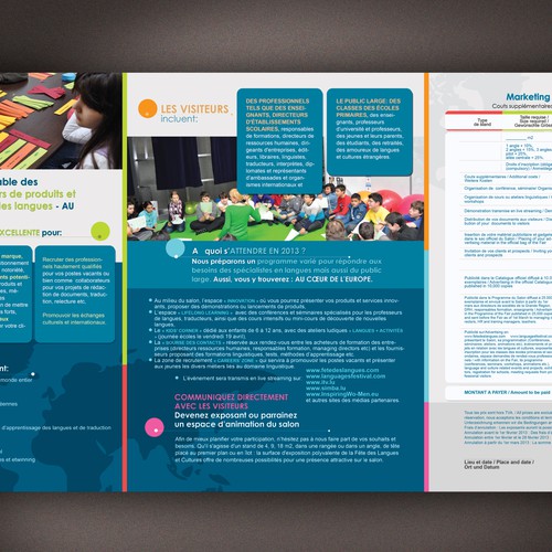 brochure design for Fête des Langues et Cultures – Languages & Cultures Festival  Réalisé par emig
