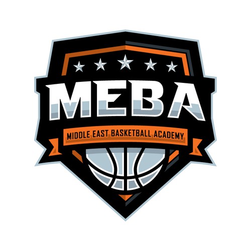 Design a powerful basketball logo for the Middle East Basketball ...