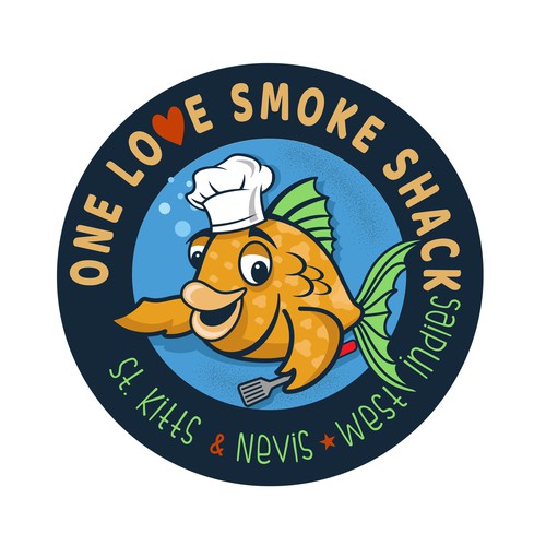 One Love Smoke Shack Design von golfchipper