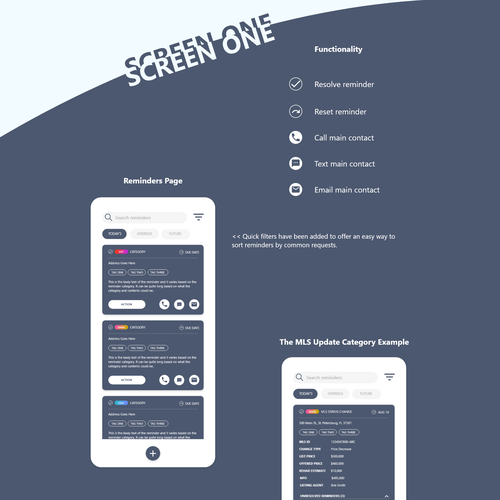 Help us modernize and simplify our reminders interface! Design by TheStells