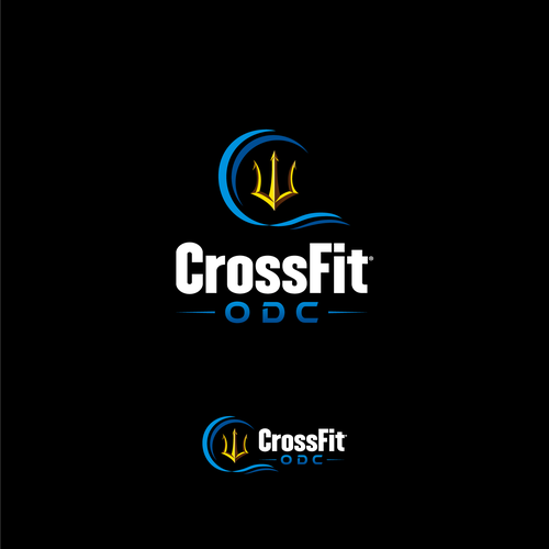 Logo pour une salle de CrossFit (France), thématique : trident, mer, odyssée, poseidon … Design by RahmaniaSafitri