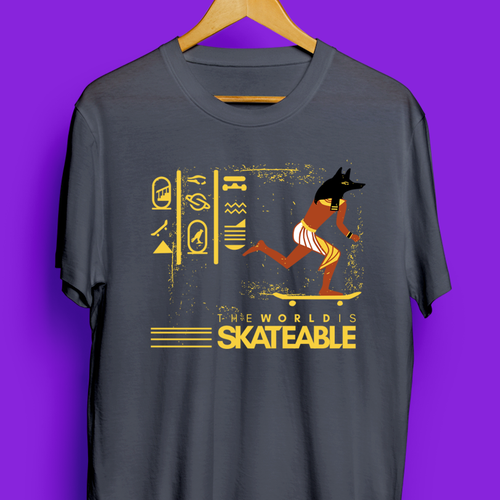 The World is Skateable ... and we need an awesome tee design Design réalisé par SANT2