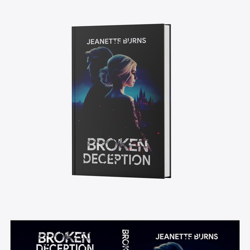 Book cover design for a novel called Broken Deception Design by SamArt❄️