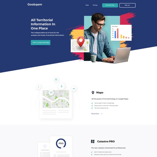 Landing page design contest entry by Kelvin.J