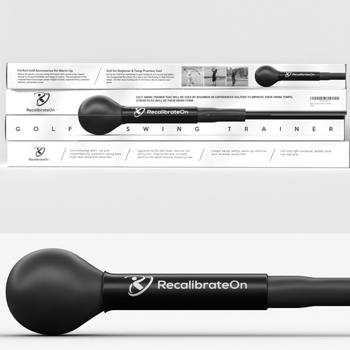 Design a unique/minimalistic packaging design for my golf swing trainer Design by Meln