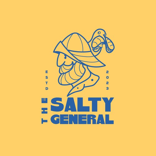 Salty New England General Store / sandwich shop combining classic text & modern imagery Design by Nacer Filez