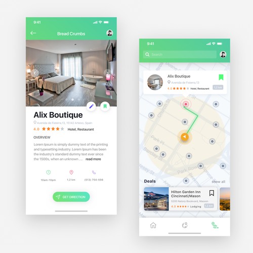 Existing Travel App UI-UX Enhancement (Redesign) Design by ARTURDSGN