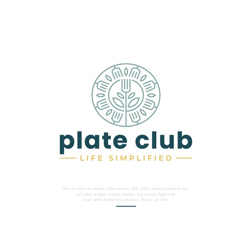 "I created the first paper plate subscription company logo!" - Your next claim to fame Design by D Better Design